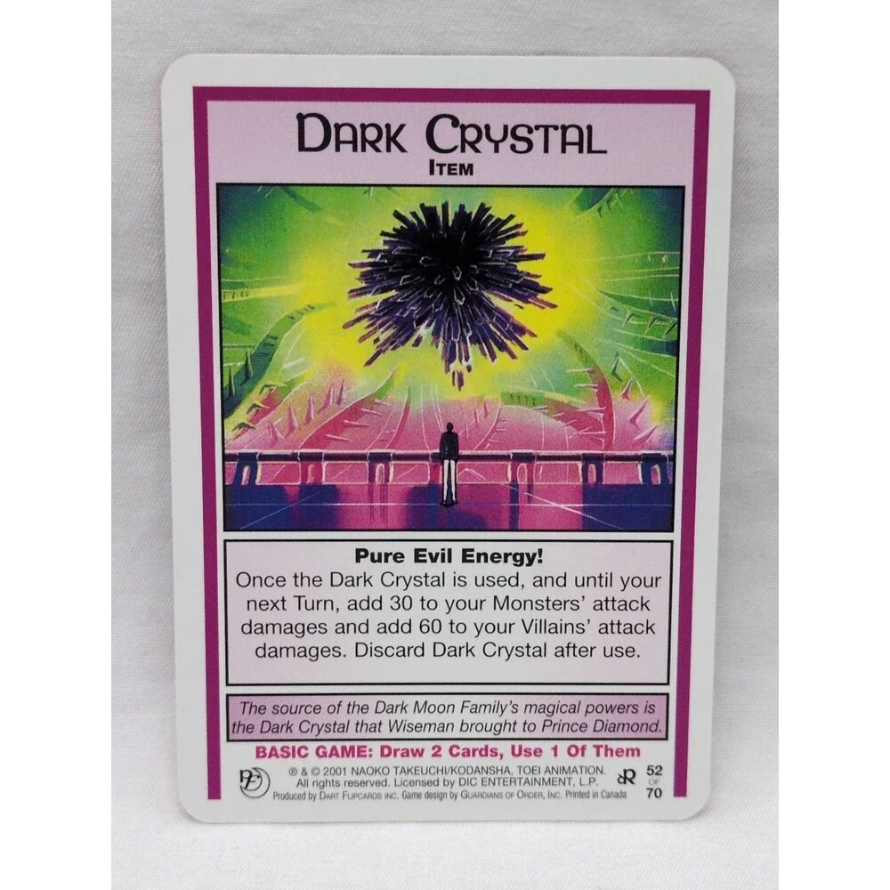 Rare Dark Crystal Sailor Moon CCG Past And Future Card #52